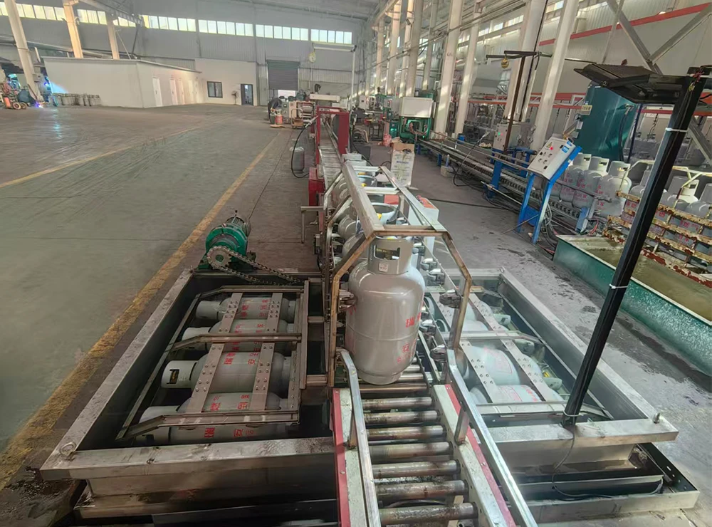 M&aacute;quina de prueba de fugas de aire para l&iacute;nea de producci&oacute;n de cilindros de gas LP