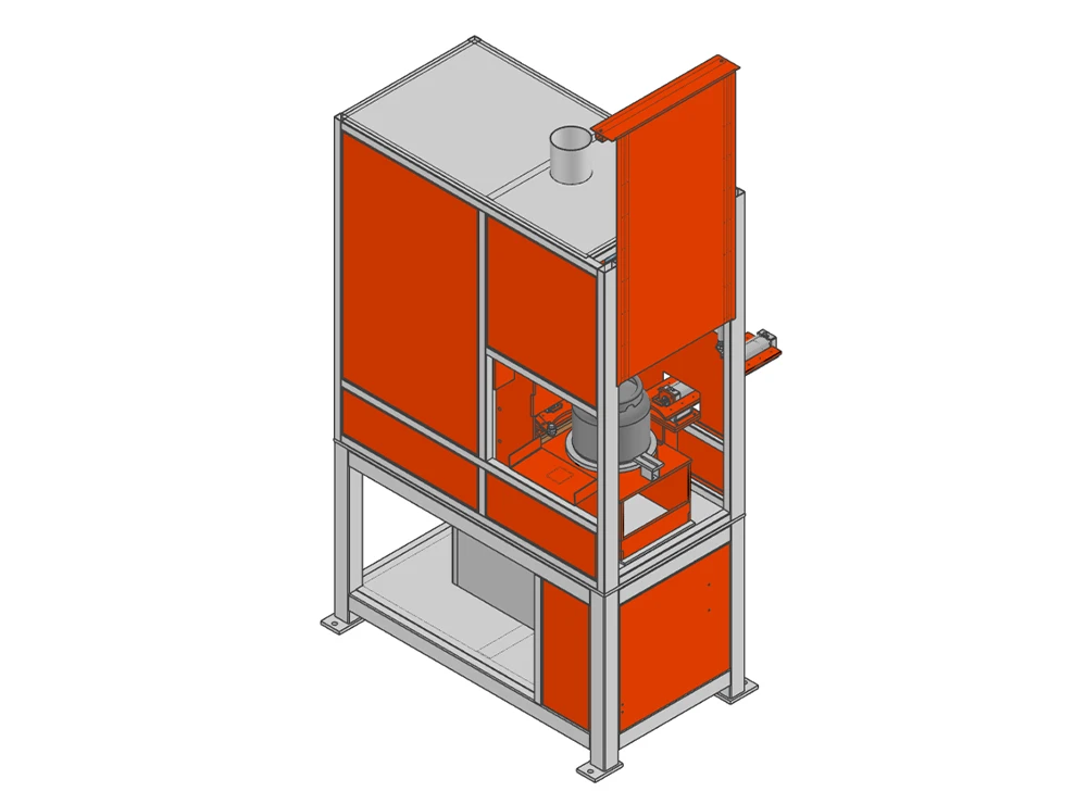 M&aacute;quina de soldadura de anillos de pie semiautom&aacute;tica para la fabricaci&oacute;n de cilindros de GLP