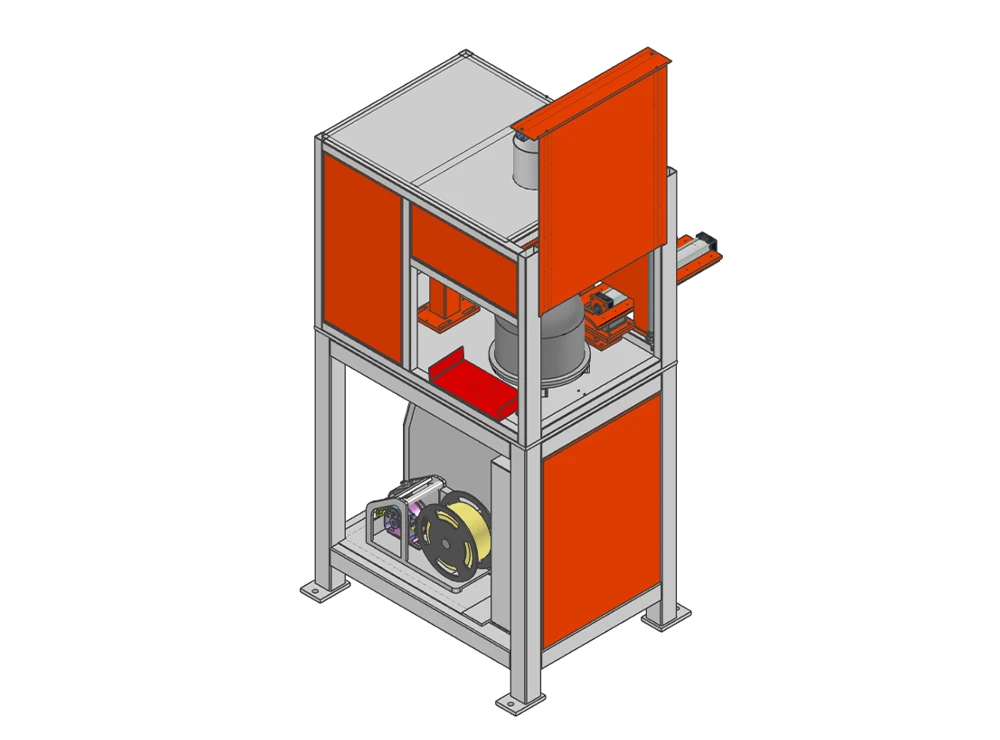 M&aacute;quina de soldadura de cuello de v&aacute;lvula semiautom&aacute;tica para la fabricaci&oacute;n de cilindros de GLP